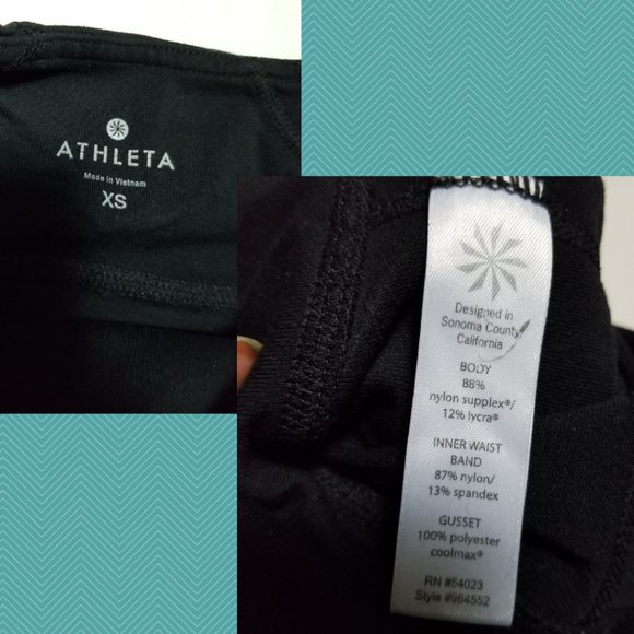 Athleta Black Low Rise Balance Capri Leggings - Picture 6 of 6